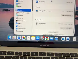 MacBook Air 13,3” m1 8 gb Ram 256 gb harddisk 