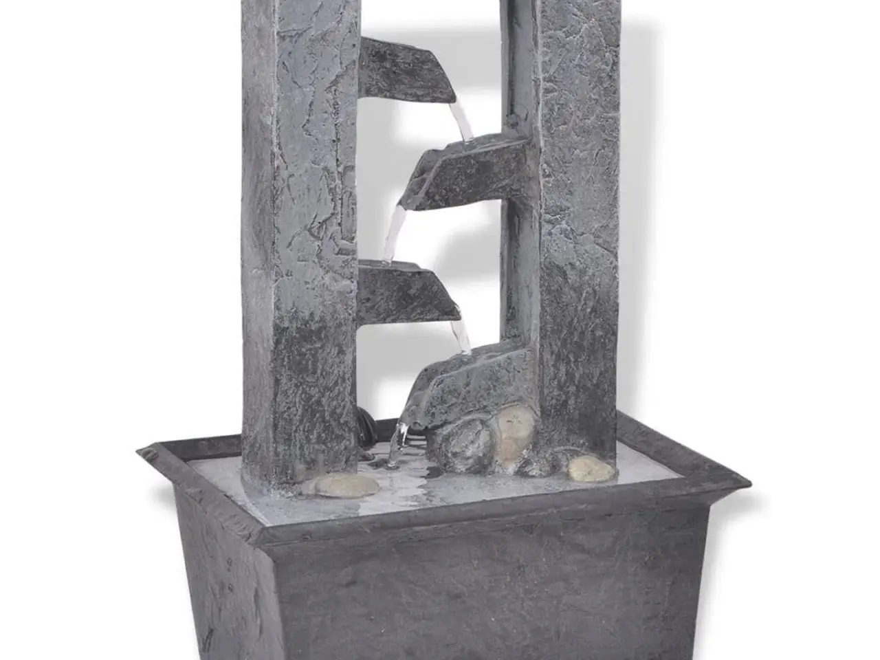 Billede 2 - Indendørs fontæne i polyresin med LED-lys - 24 cm