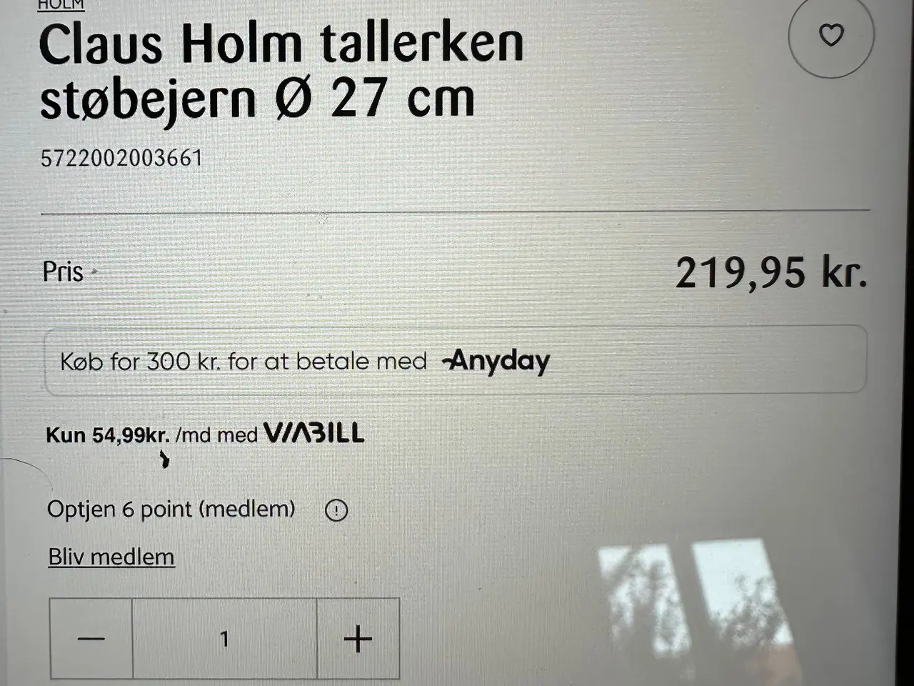 Billede 7 - Claus Holm støbejerns tallerkner og 1 håndtag 