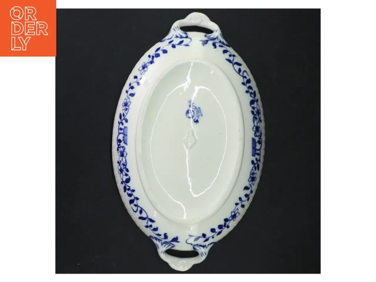 Billede 3 - Oval porcelænsfad med låg (str. 26x17 cm)