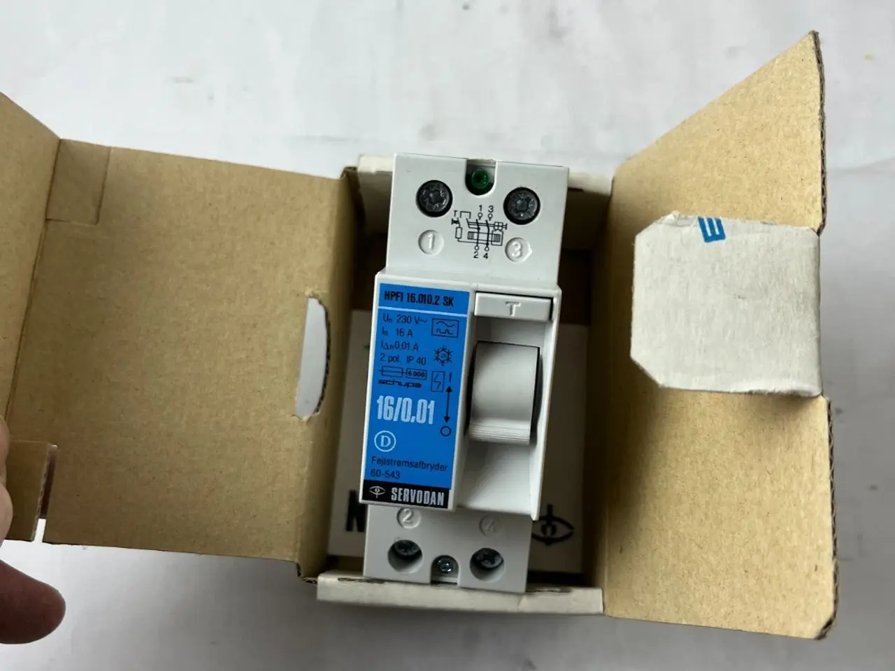 Billede 6 - Servodan HPFI 16.010.2 SK 16A 10mA RCD Residual