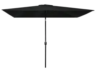Parasol 300x200 cm metalstang sort