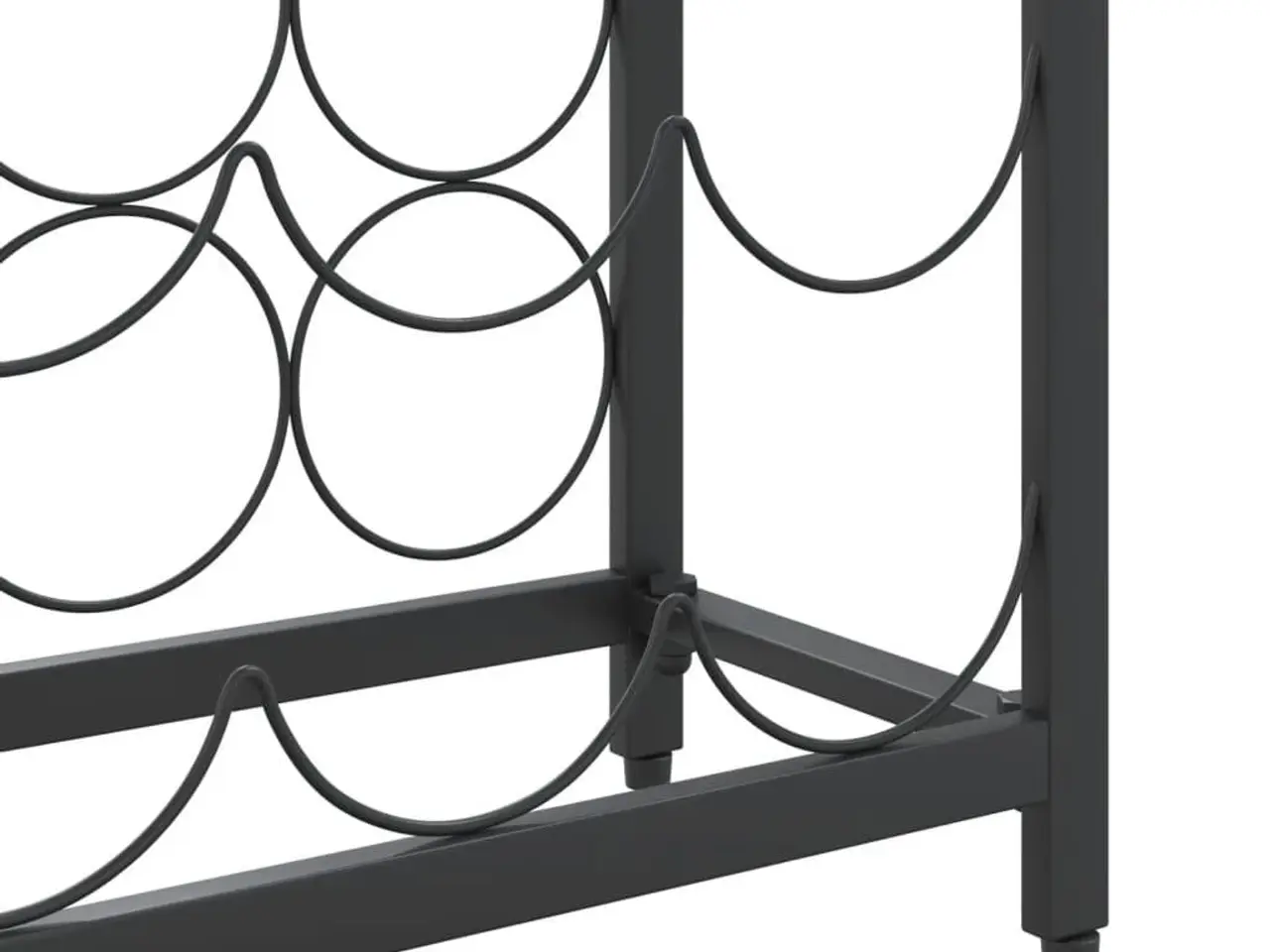 Billede 6 - Vinreol til 27 flasker - 34 × 18 × 100 cm smedejern, sort