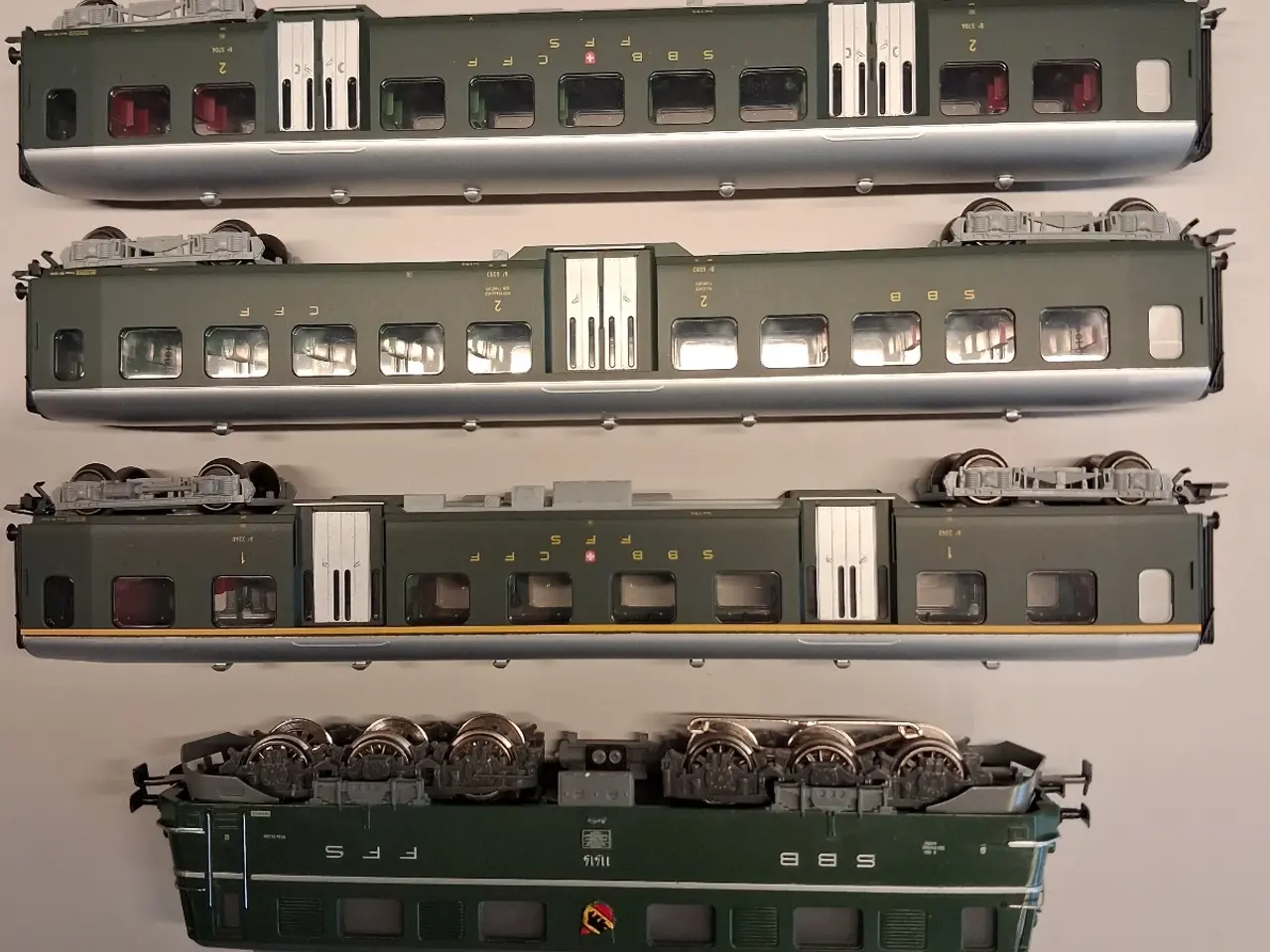Billede 3 - Märklin H0 AC Svejtsisk togsæt