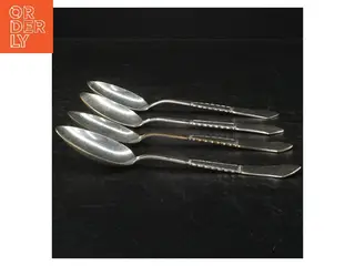 4 dessertskeer, 2-tårnet sølvplet, Louise