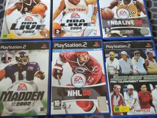 Nba,nfl, nhl, tennis ps2