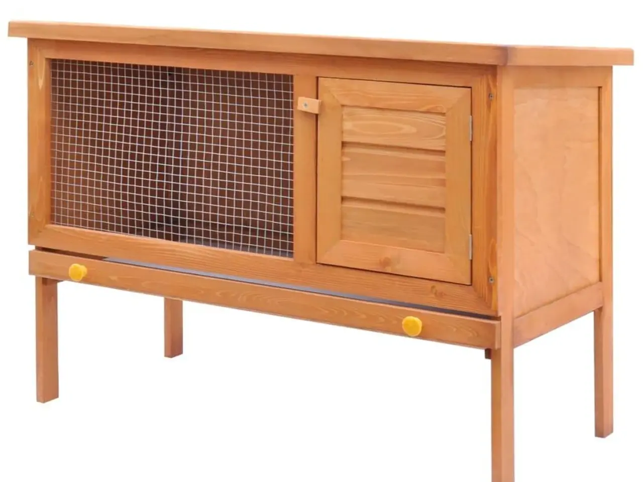 Billede 1 - Udendørs kaninbur i træ - 90 x 45 x 65,5 cm