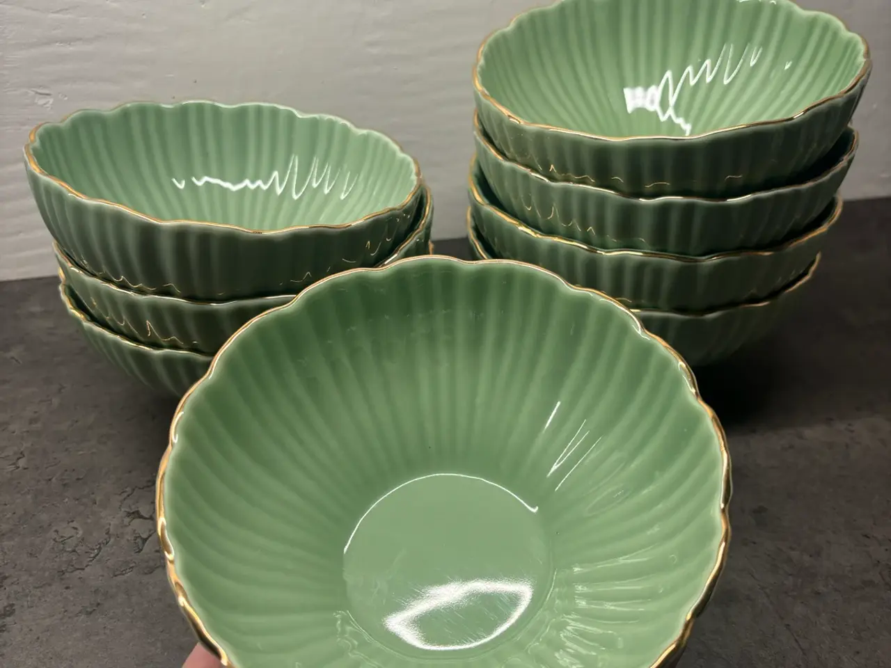 Billede 3 - H&M Home grønne porcelænsskåle