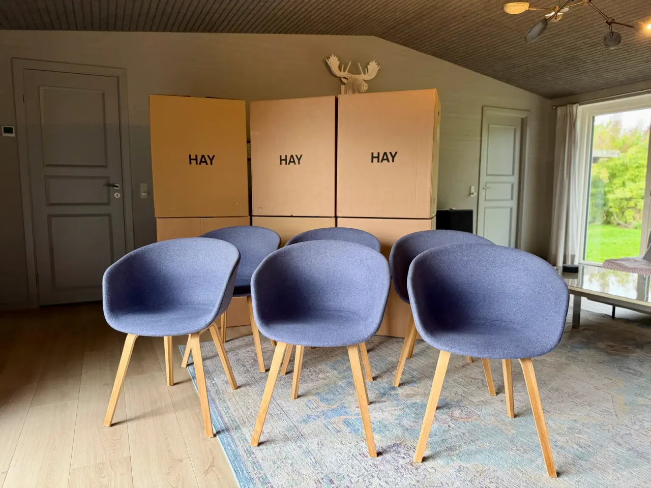 Billede 1 - 6 stk. HAY 'About A Chair' (AAC) spisebordsstole –