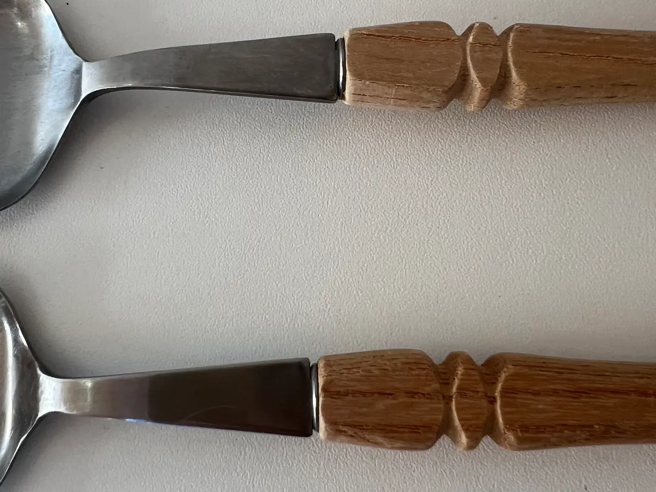 Billede 3 - Retro Salatbestik m/Træskaft (21 Cm. Langt)