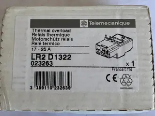 Telemecanique LR2 D1322 Thermal Overload relæ Unit