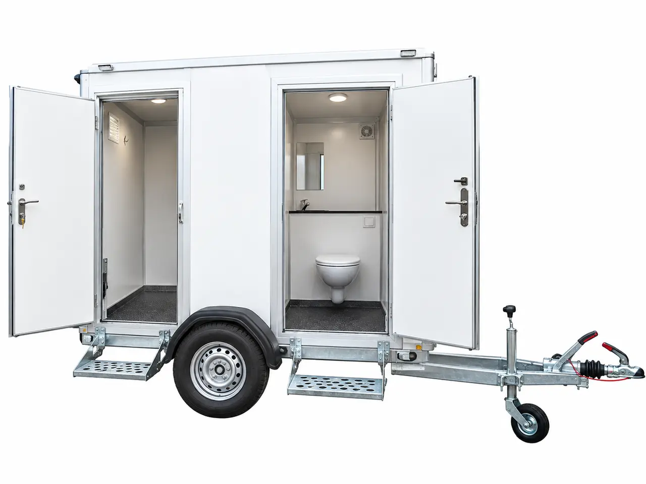Billede 3 - Toiletvogn 240 med 2 toiletter & kværn - Ø110 mm