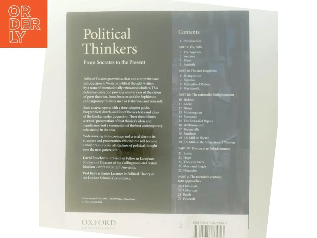 Billede 3 - Political thinkers : from Socrates to the present (Bog)