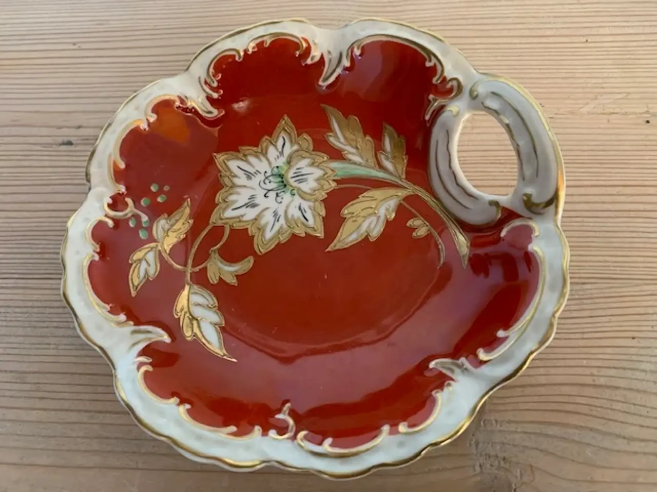 Billede 2 - Fad Oscar Schlegelmilch håndmalet i Jugendstil