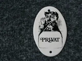 Emaljeskilt Privat