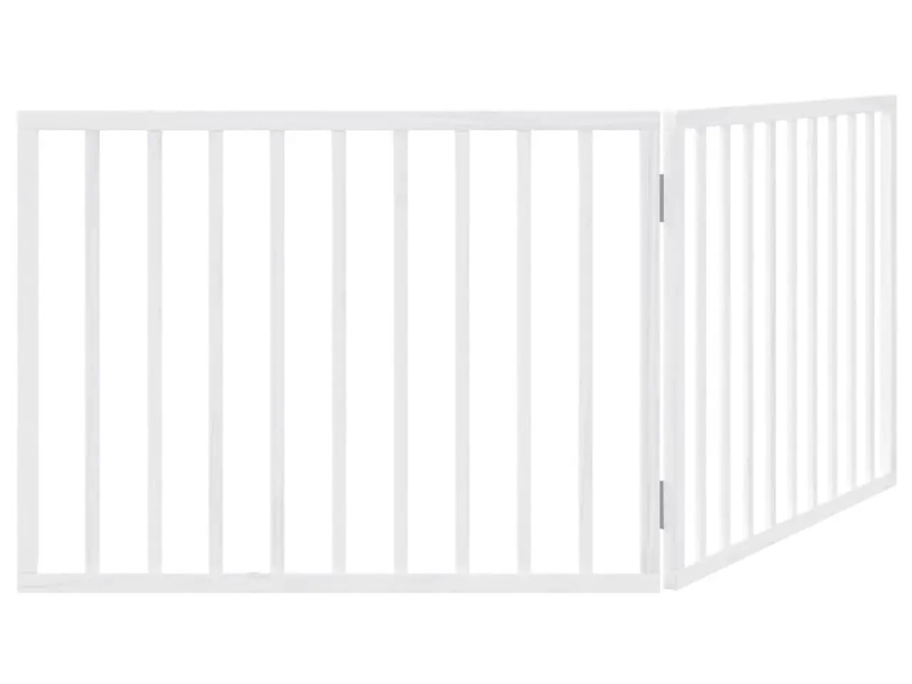 Billede 6 - Hundegitter foldbart 2 paneler hvid 160 cm poppeltræ