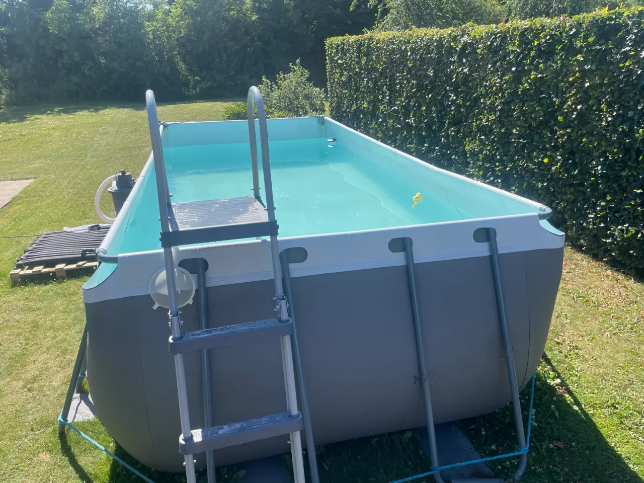 Billede 2 - Avenli 5x2,5x1,22 m pumpe, stige og solfanger
