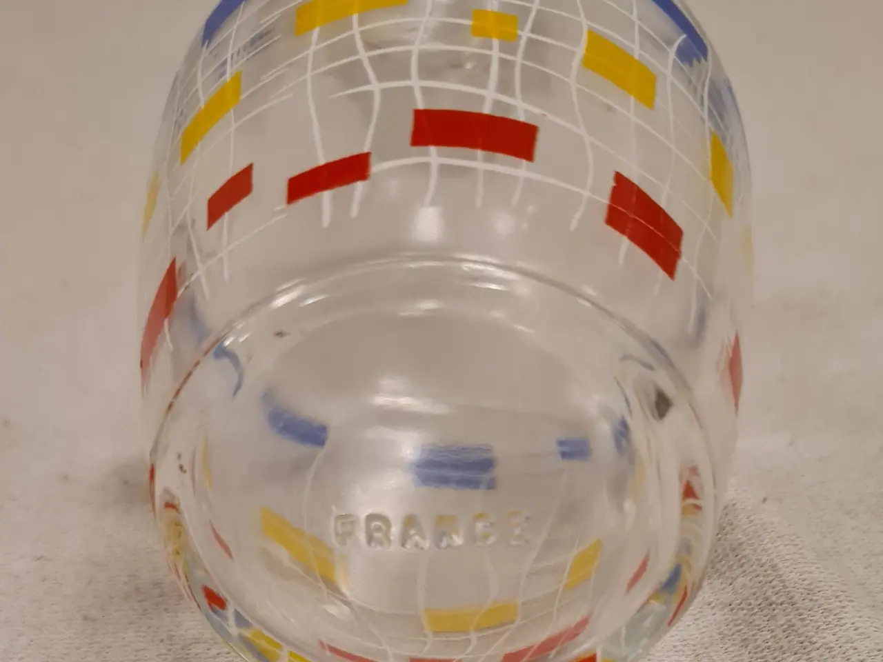 Billede 6 - Glas karaffel med farvede firkanter