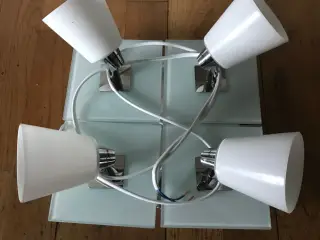 Loftslampe med 4 spot