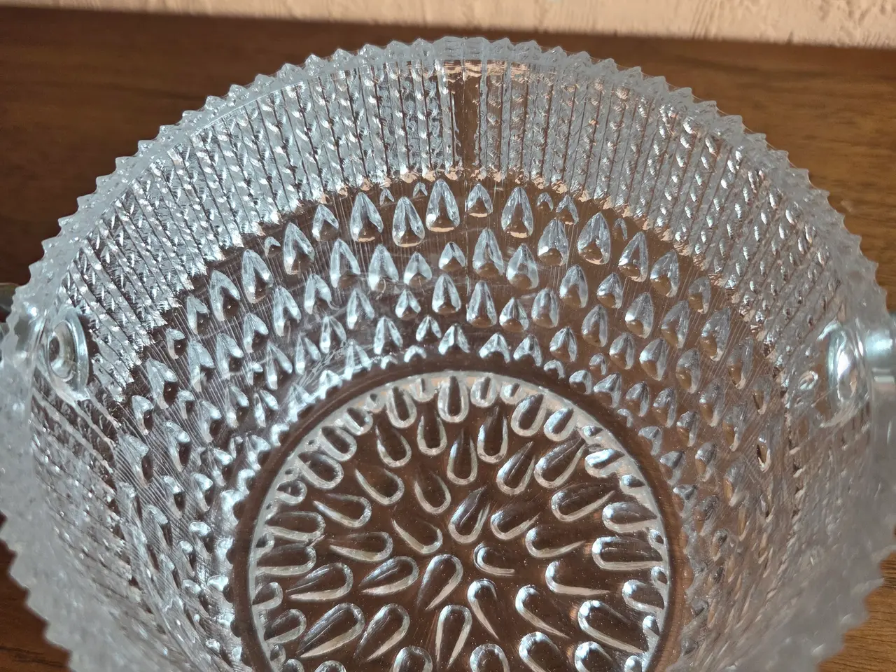 Billede 6 - Glas isspand med snoet metalhank, H: 10/20 cm