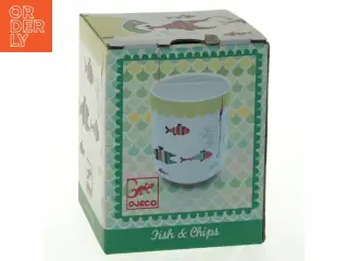 Dekoreret porcelænskop fra Djeco (str. 10x8 cm)
