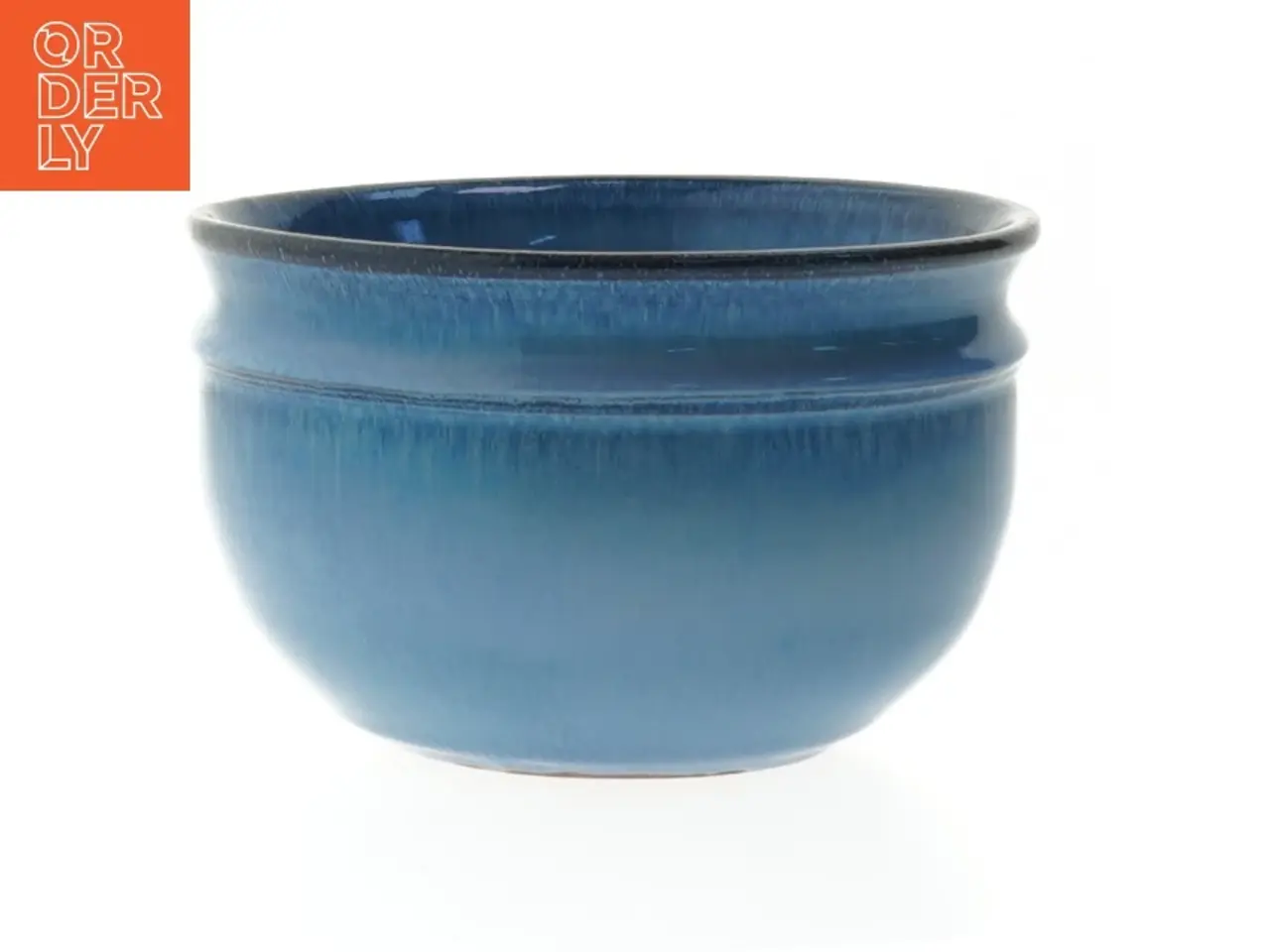 Billede 1 - Keramisk skål (str. Ø. 13 cm. længde. 8 cm)