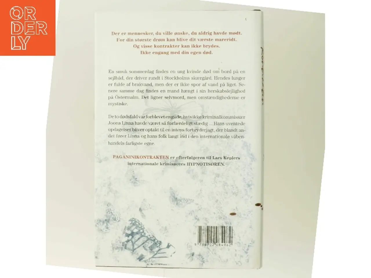 Billede 3 - Paganinikontrakten : Kriminalroman (Danish Language) af Lars Kepler (Bog)