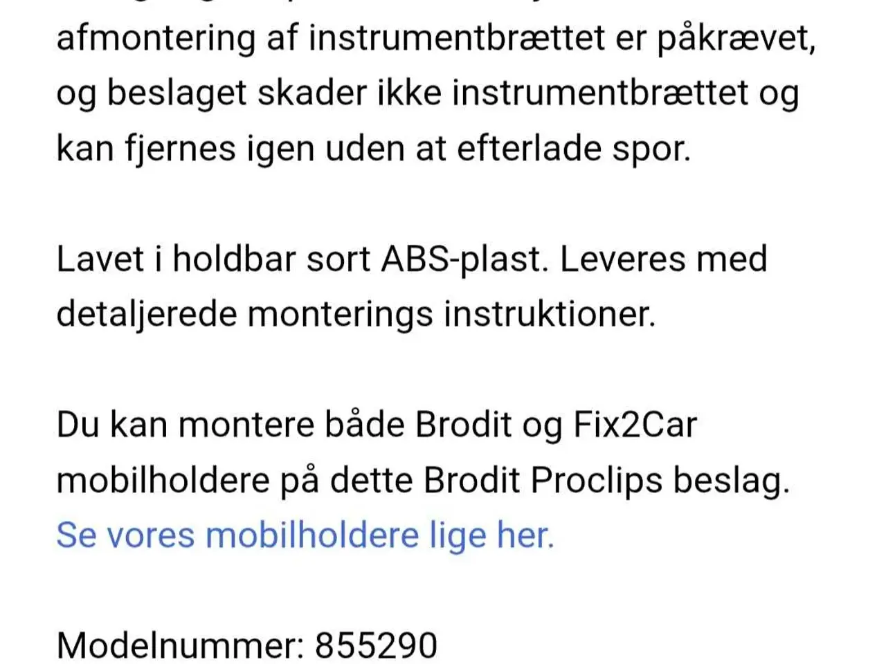 Billede 3 - Renault mobilholder 