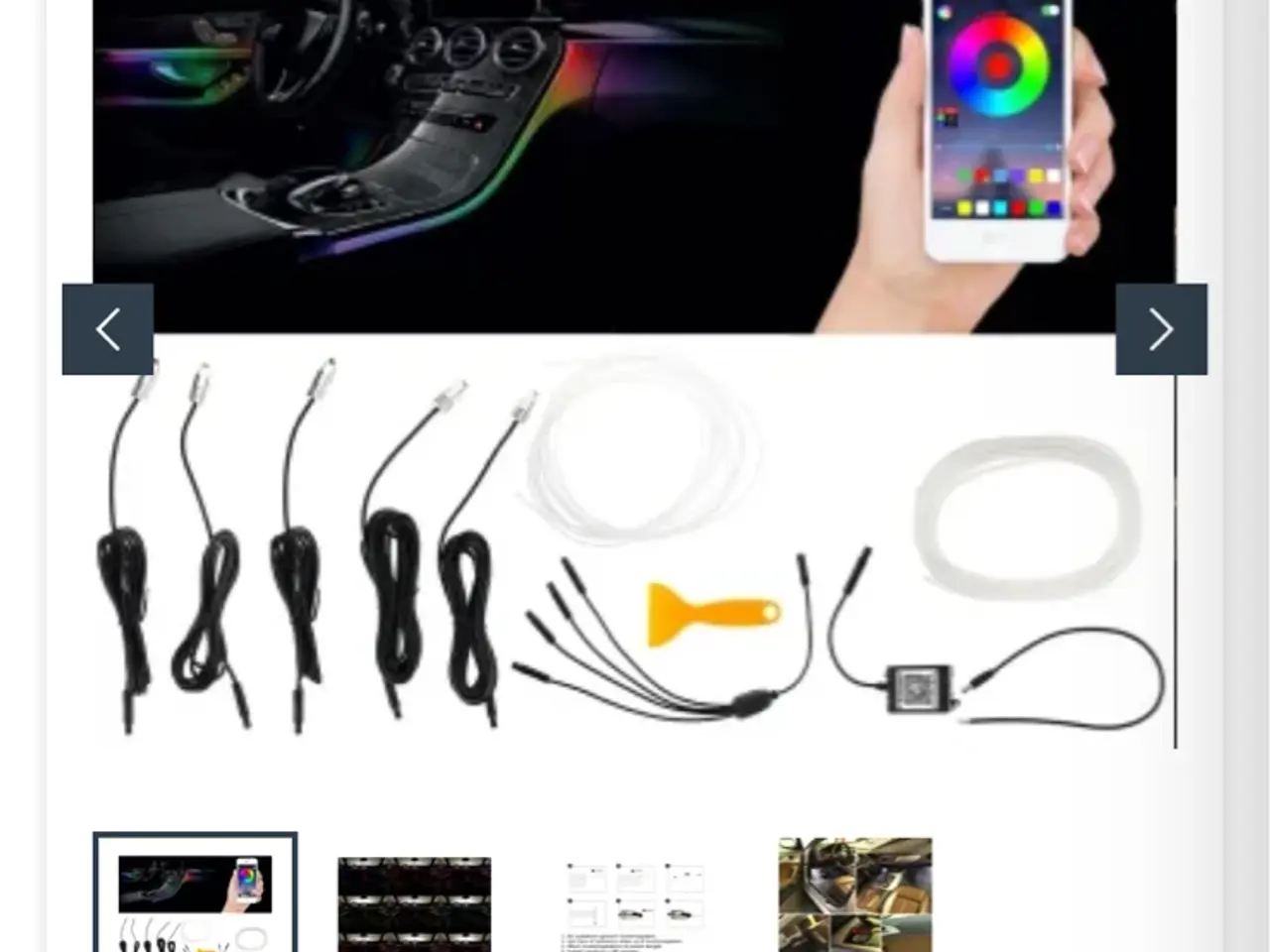 Billede 3 - Ambient kit til bilen