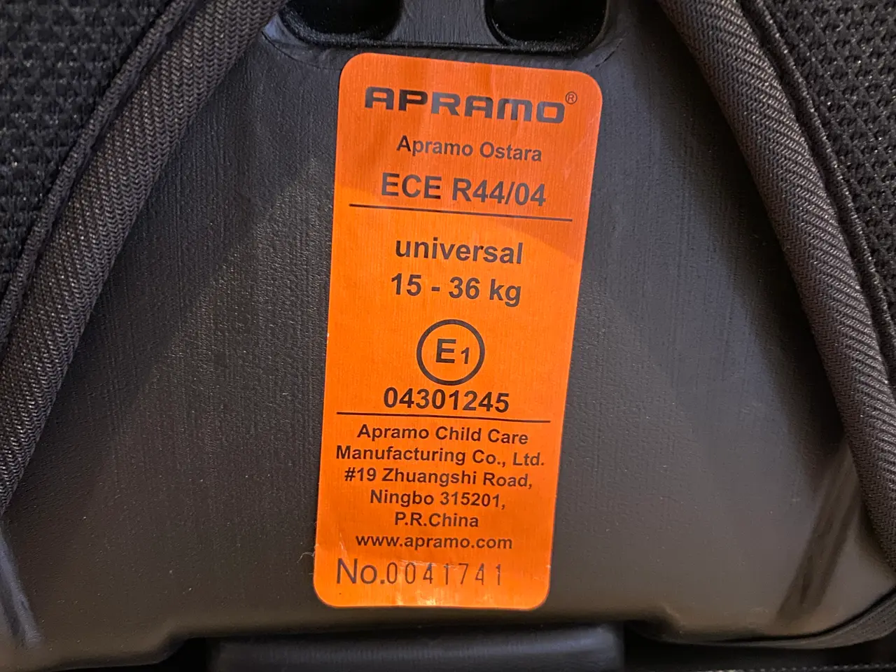 Billede 3 - Apramo Ostara autostol/selepude 15-36 kg