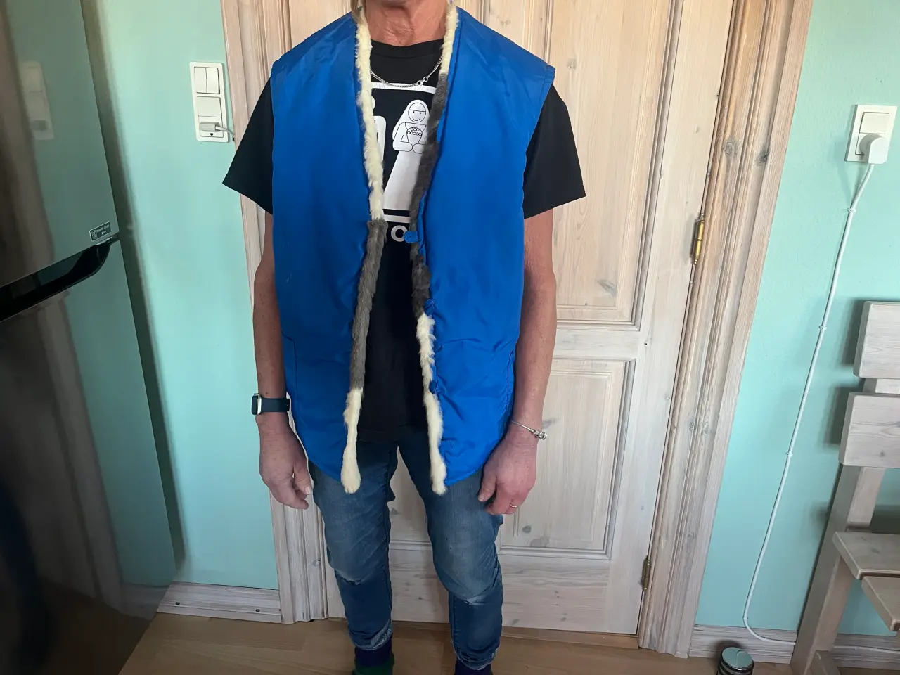 Billede 1 - Vendbar vest i kanin