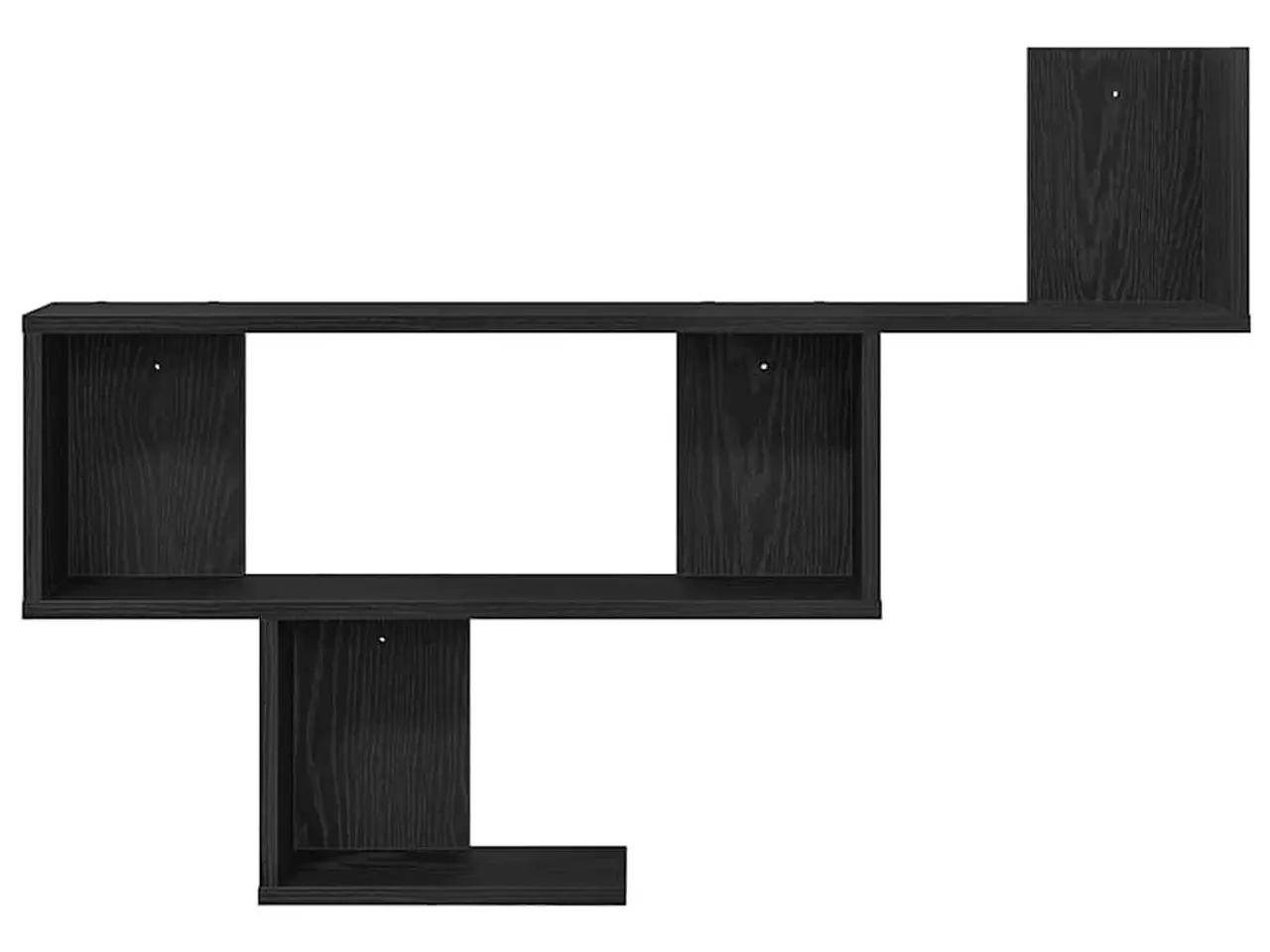 Billede 5 - Væghylde 100 x 15 x 70 cm i konstrueret træ - sort-eg