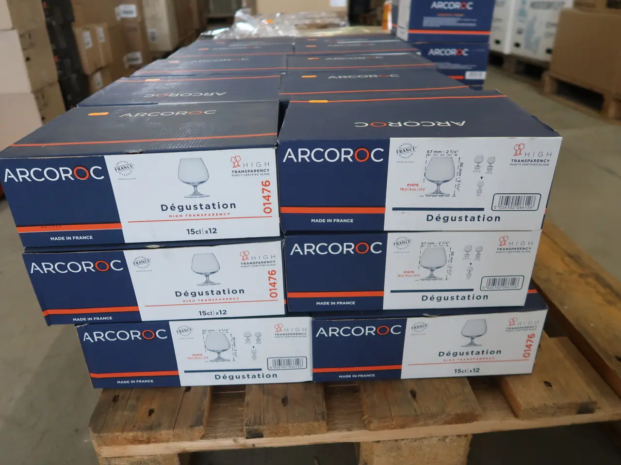 Billede 1 - 6 ks. Glas 15 cl.  ARCOROC Dégustation
