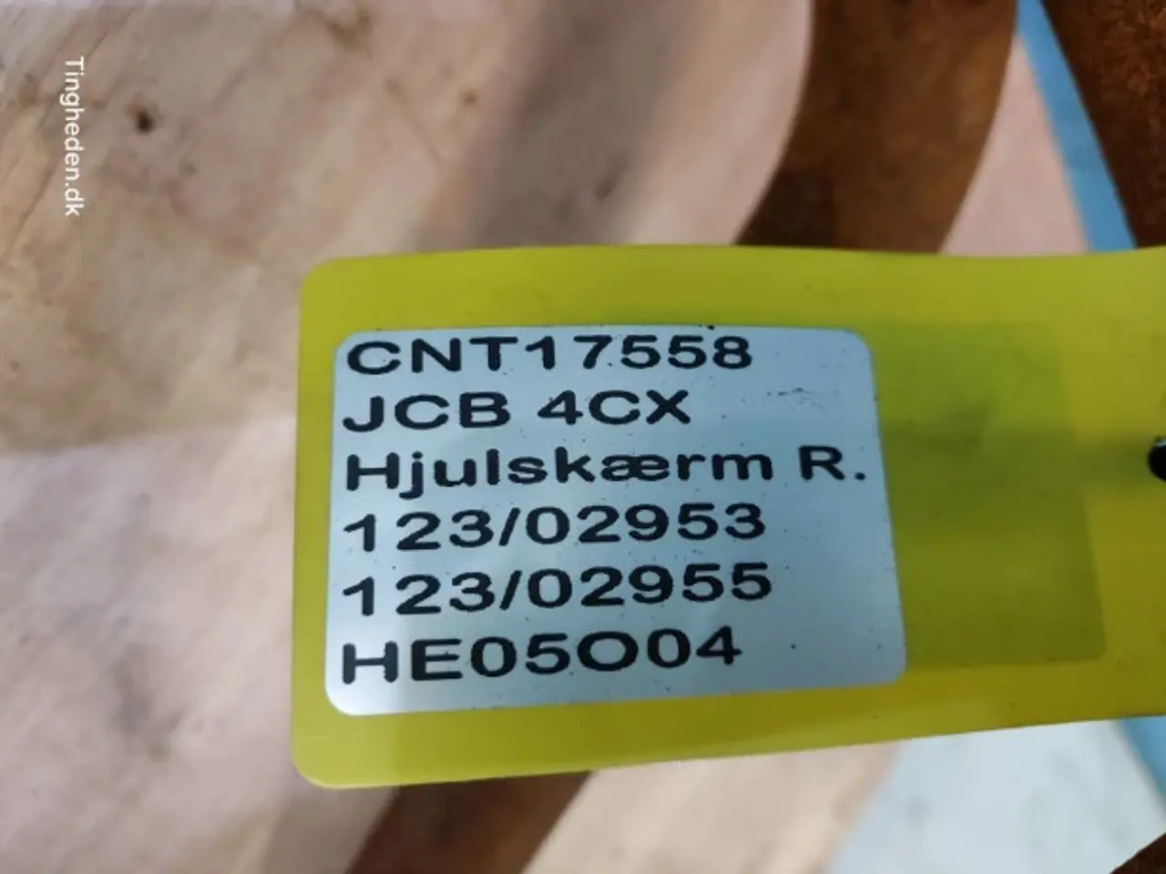 Billede 11 - JCB 4CX Hjulskærm R. 123/02953