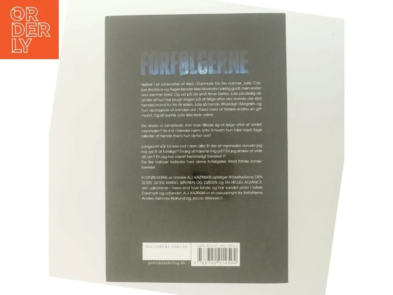 Billede 3 - Forfølgerne af A. J. Kazinski (Bog)
