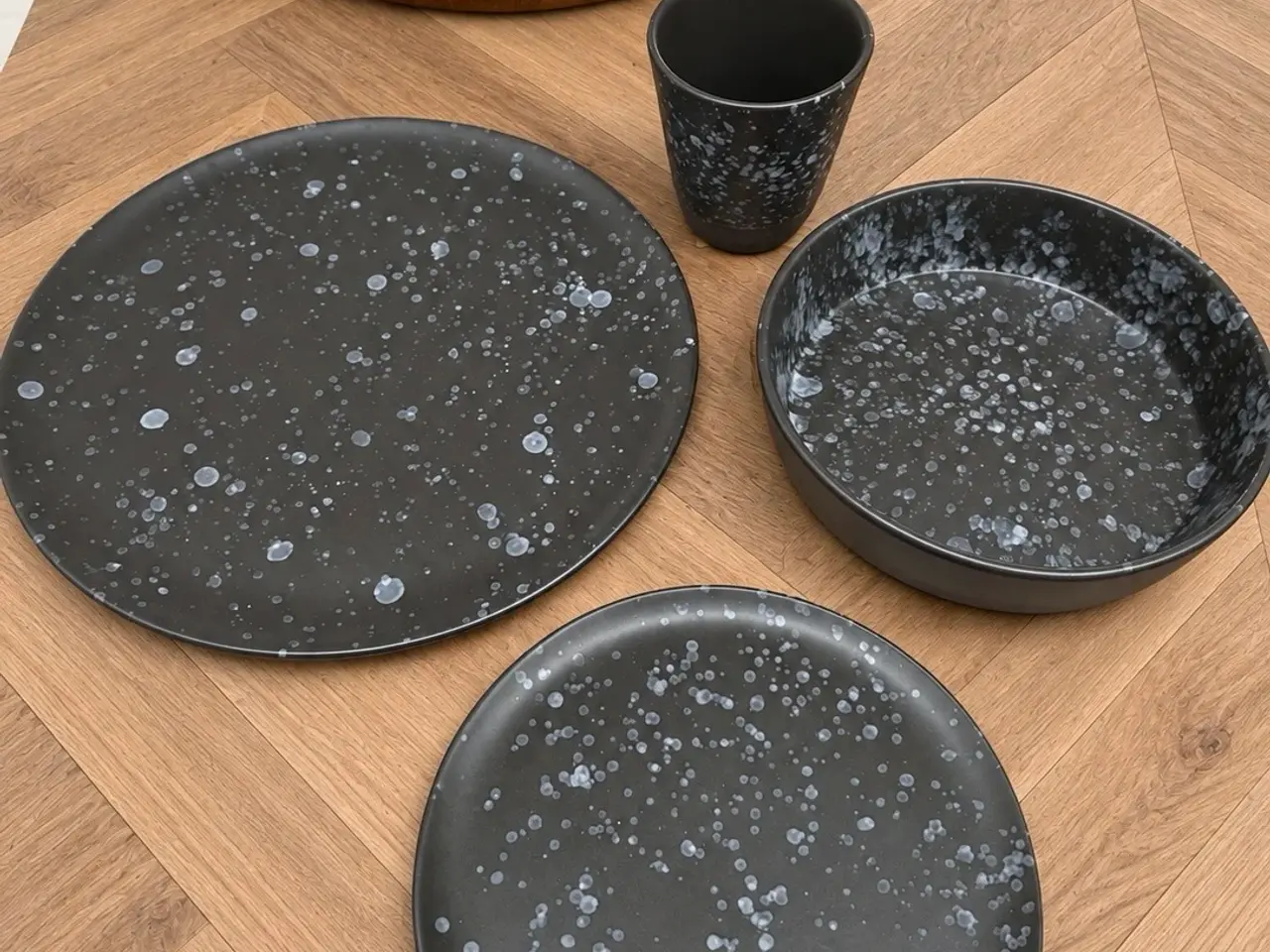 Billede 4 - AIDA RAW Nordic Black – stort stel, 36 dele + 12 t