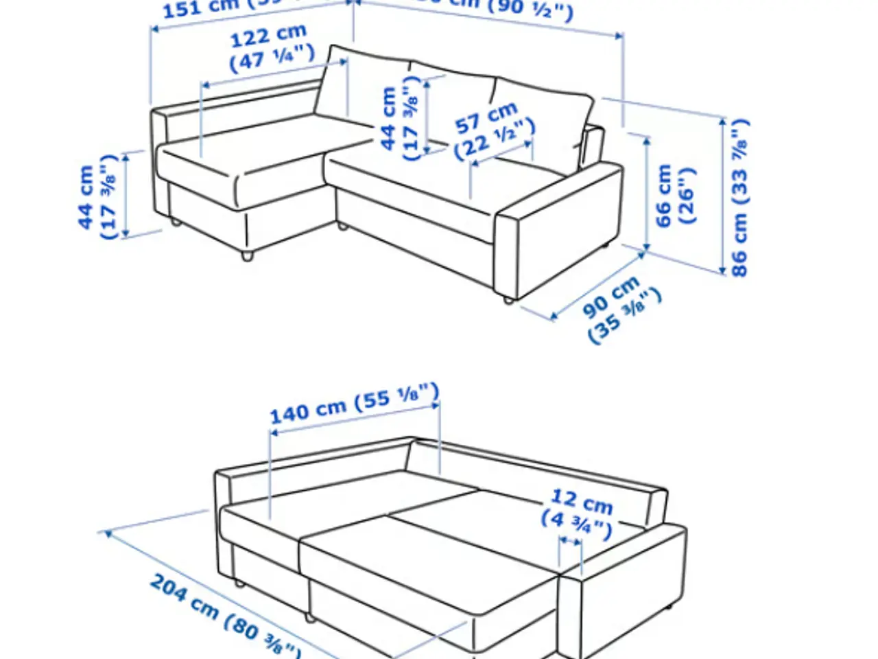 Billede 4 - Hjørnesovesofa med opbevaring (FRIHETEN)