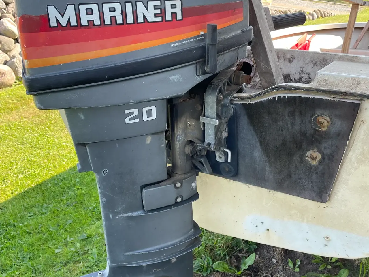 Billede 3 - Rana plast jolle + Mariner motor og trailer