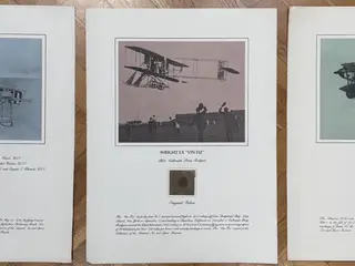 3 sjældne Smithsonian-flyplancher med original fly