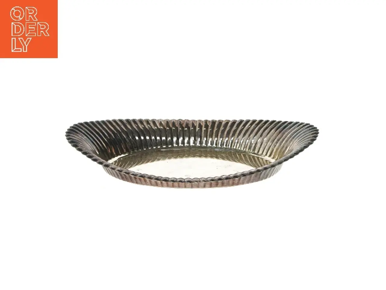 Billede 1 - Oval bakke i riflet design (str. 26x16,5 cm)