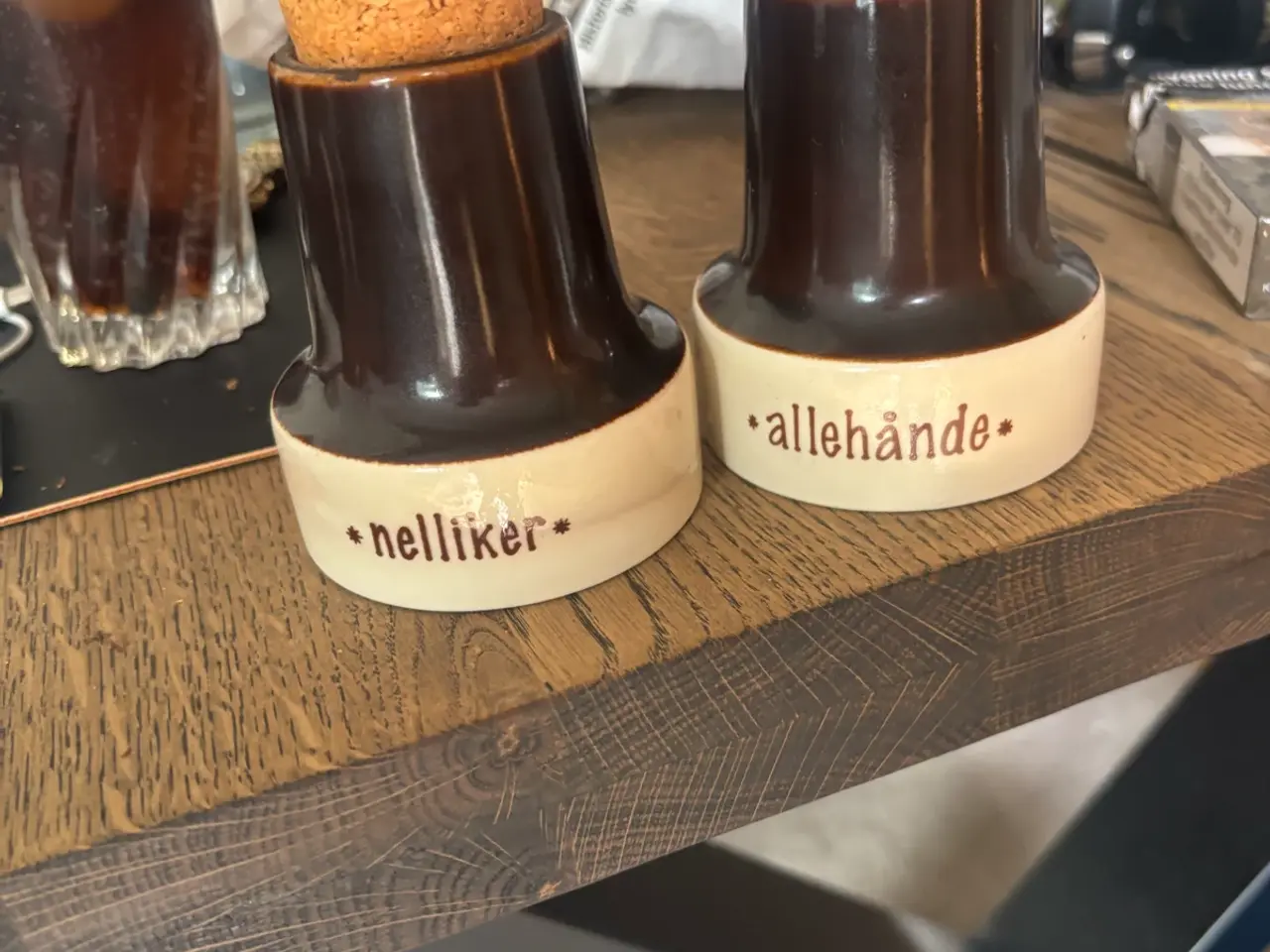 Billede 2 - Søholm krydderikrukker & Knabstrup snapsflaske 