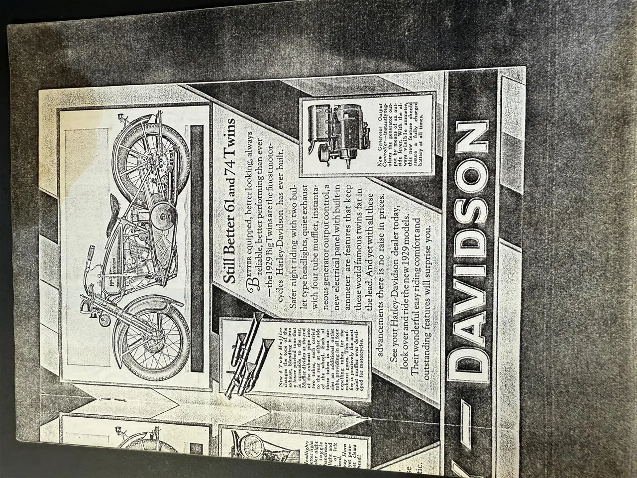 Billede 24 - Harley-Davidson "Flying Twin" Model DL, 45" Side Valve Flathead V-Twin
