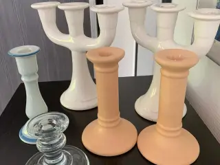 Diverse lysestager