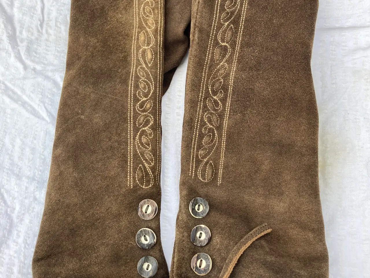 Billede 4 - Lederhosen originale tyske, Gedeskind. Bierfest