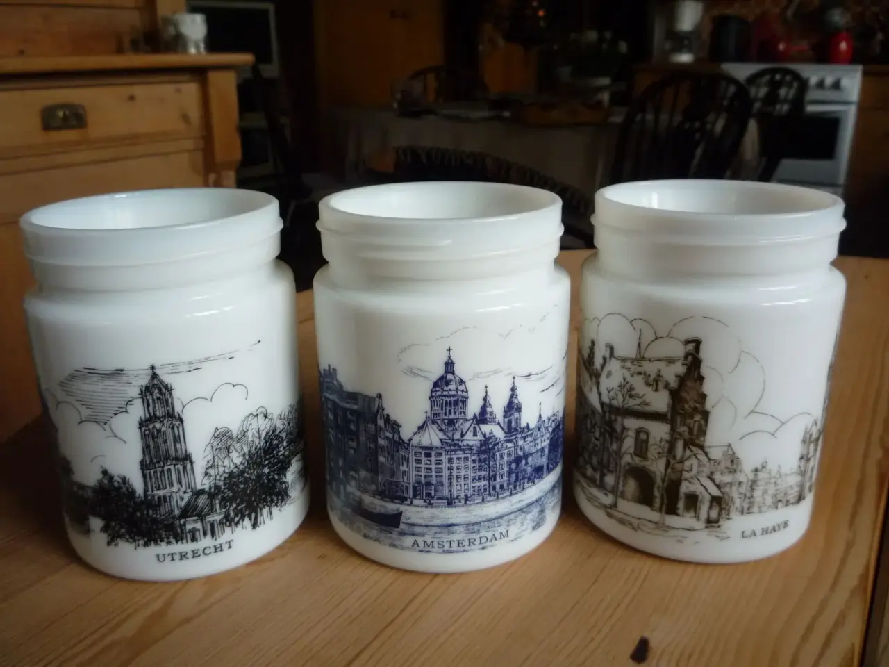 Billede 1 - 3 flotte porcelænskrukker