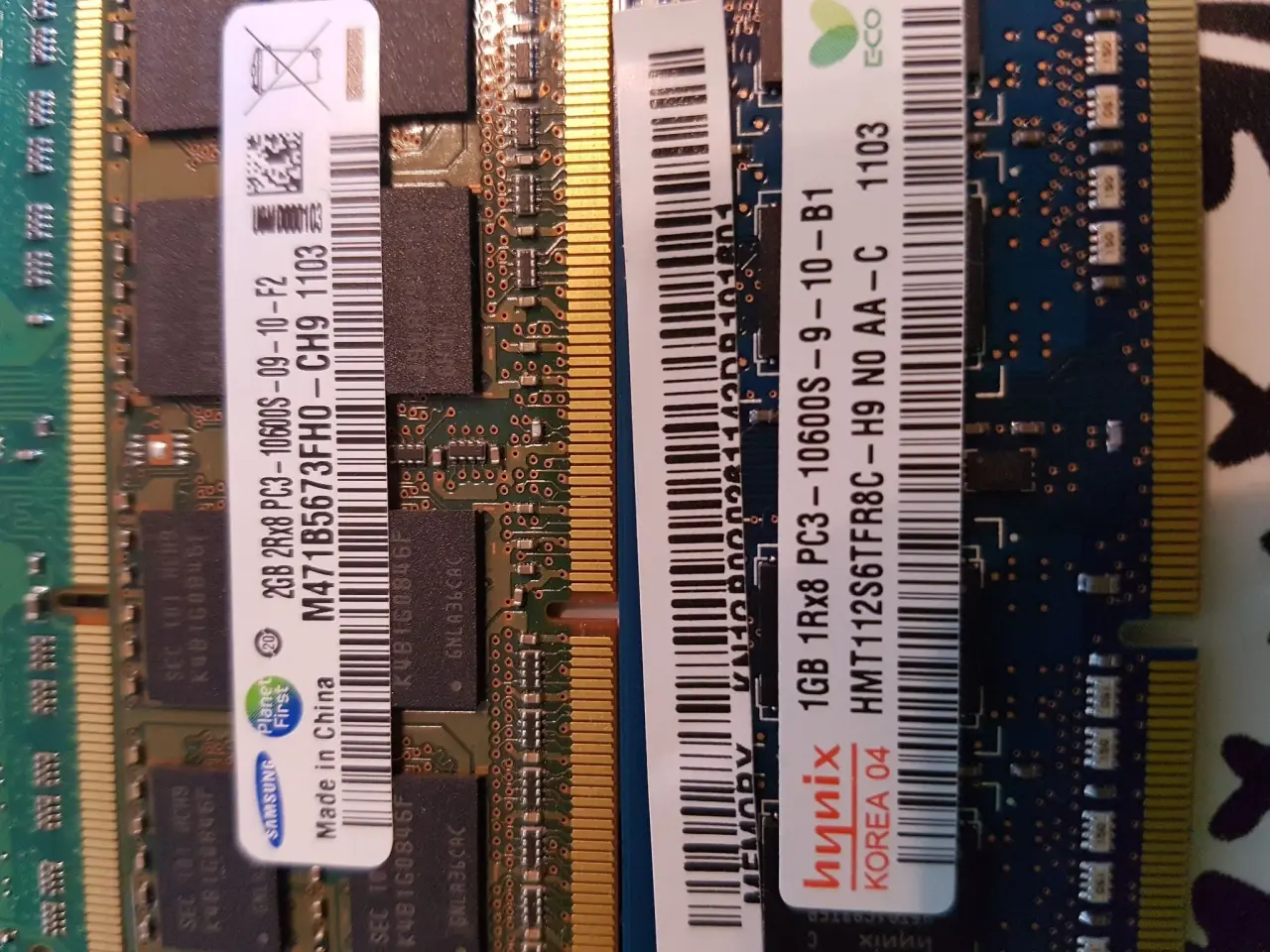 Billede 3 - 1+2+2gb ddr3 SO-dimm 204pin