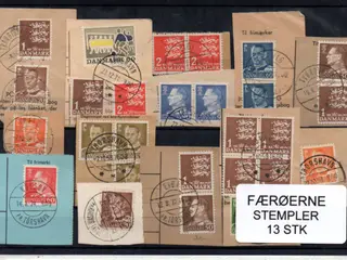 Færøerne - Klip med 4+5 A- Strjernestempel KVALVIG