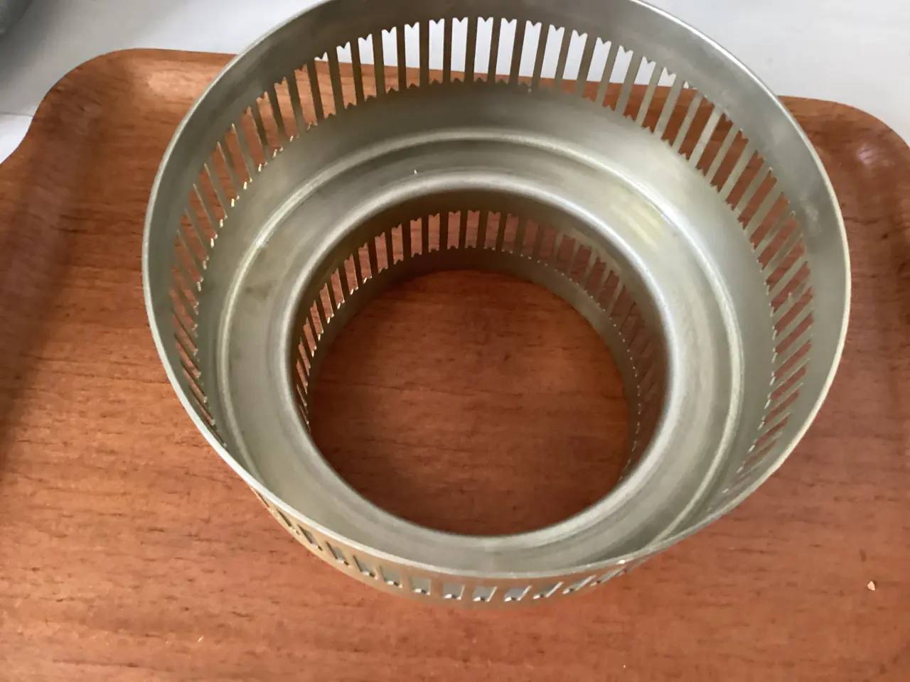 Billede 4 - Ældre “retro” loftslampe med vaffelglas