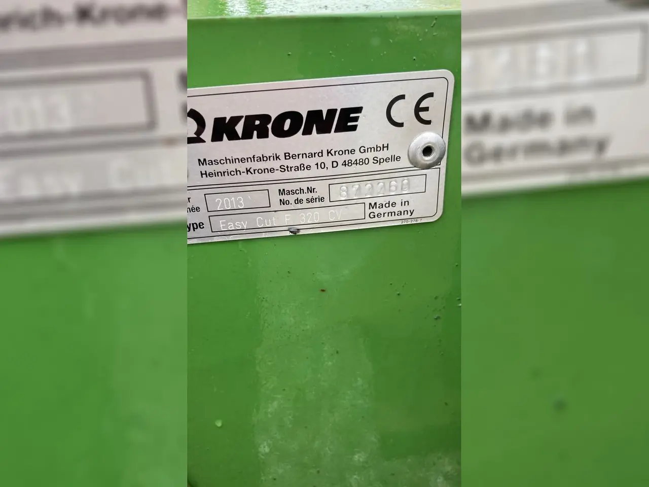 Billede 12 - KRONE EasyCut B 1000 CV krone b 1000 cv inkl f 320 front