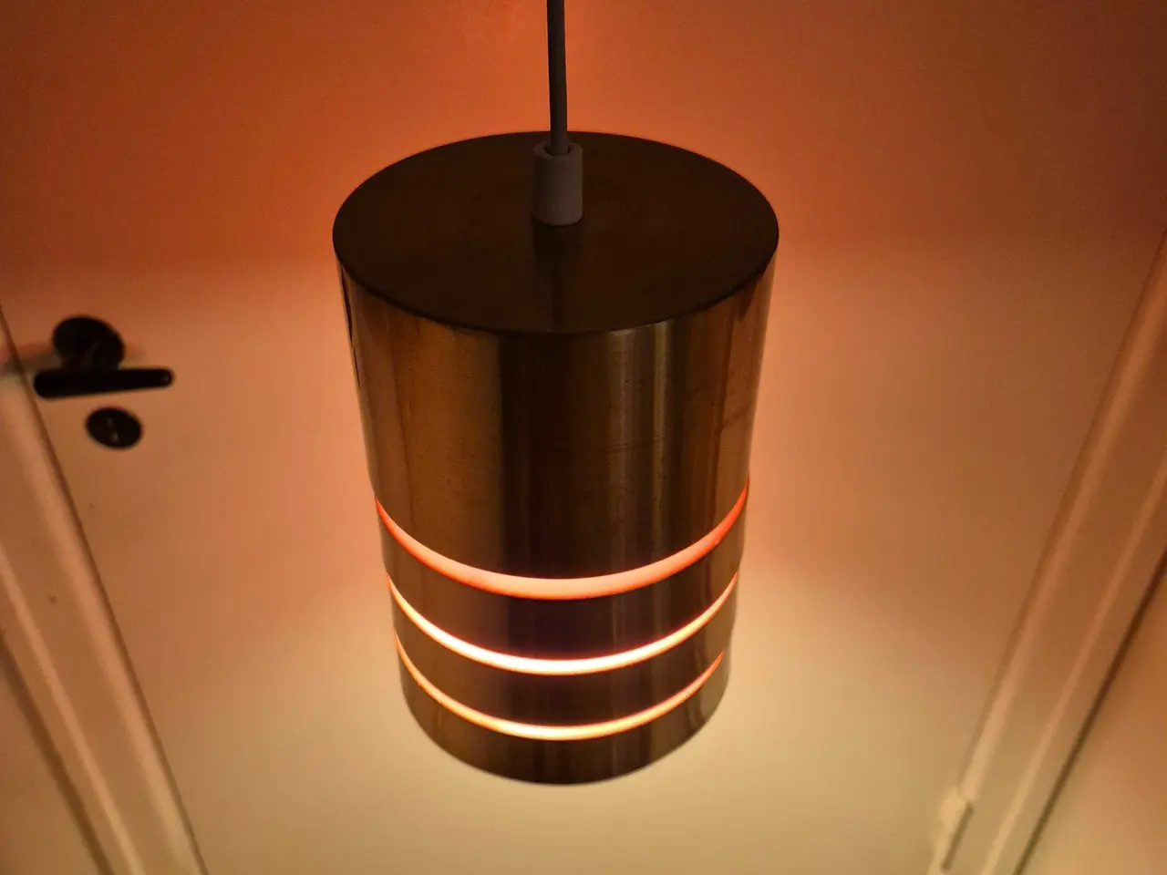 Billede 4 - Cylindriske kobberfarvede retrolamper